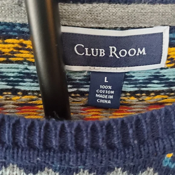 Club Room Men's Colorful Fair Isle Crewneck Sweater - Picture 2 of 5